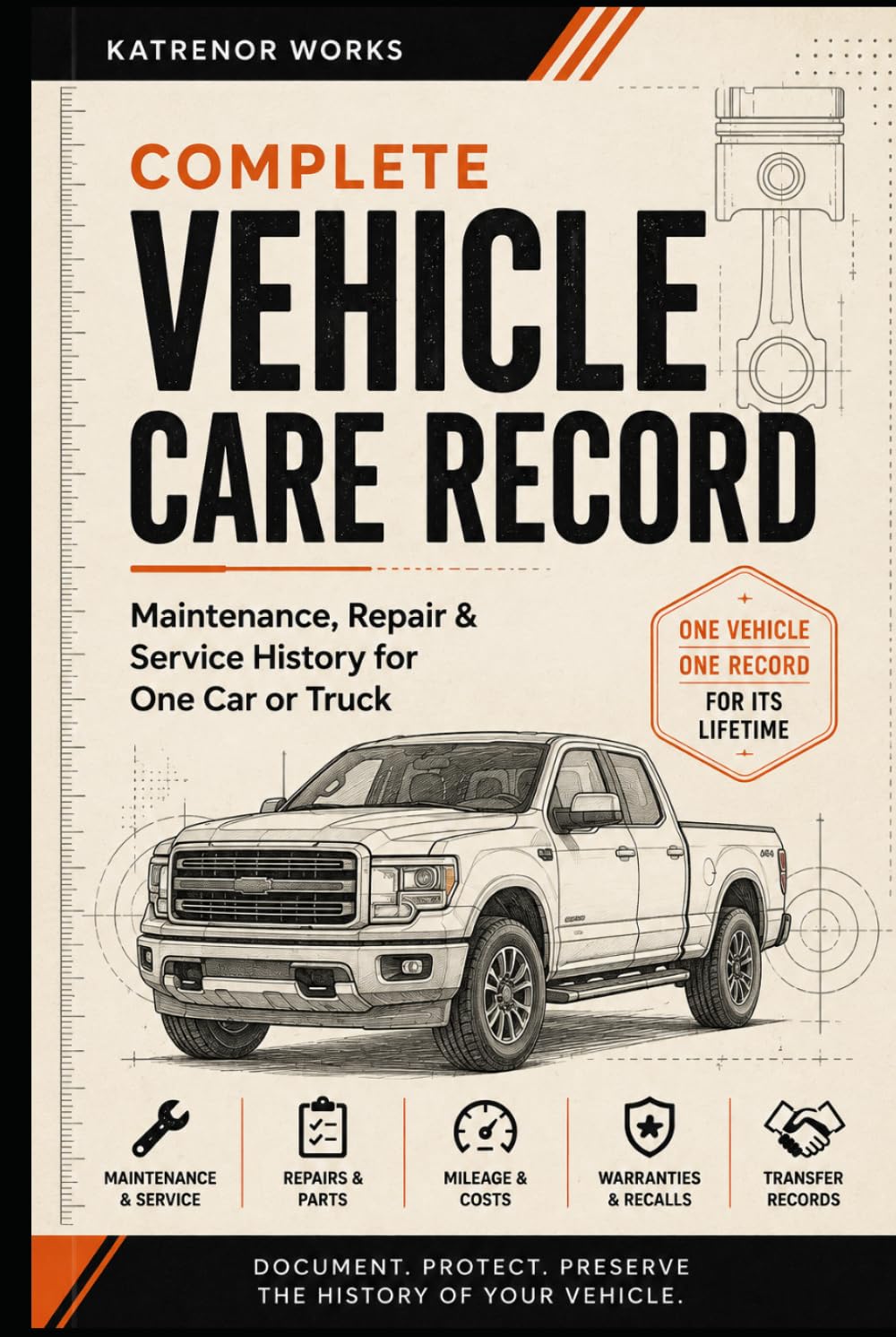 Complete Vehicle Care Record: Maintenance, Repair & Service History for One Car or Truck baixar o livro de graça