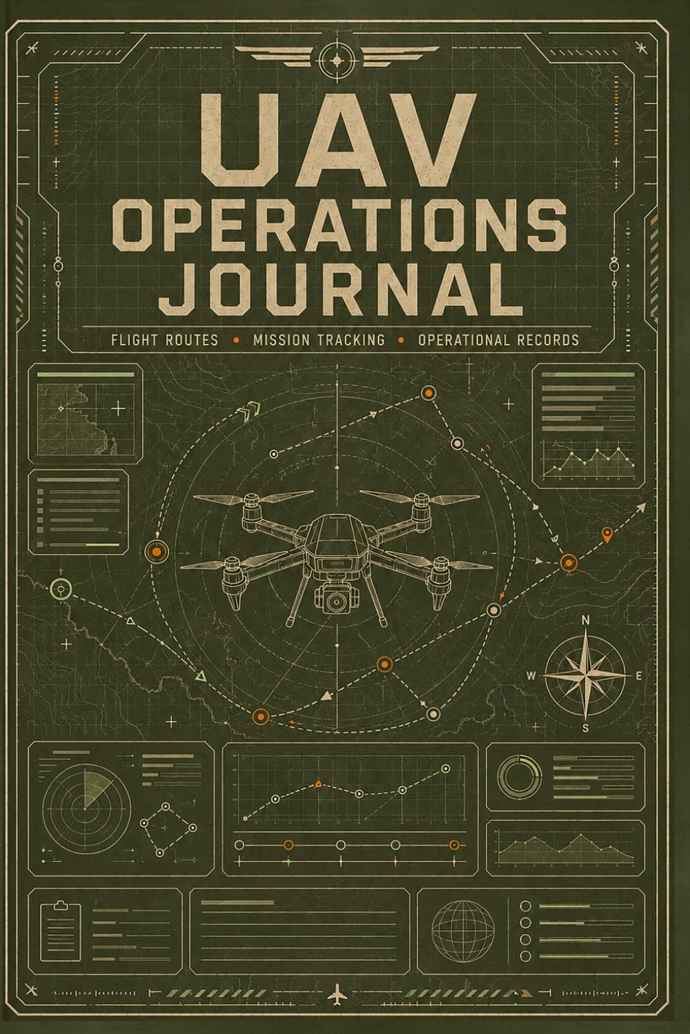 ler totalmente UAV Operations Journal: Ideal for Commercial Projects and Personal Flying Activities | Equipment Monitoring, Service Scheduling and Mission Organization