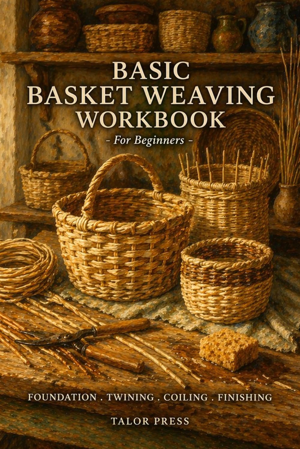 capítulo por capítulo baixar Basic Basket Weaving: Workbook for Beginners | Step-by-Step Lessons, 8 Hands-On Projects, Weaving Logs, Project Planning Sheets, and Glossary