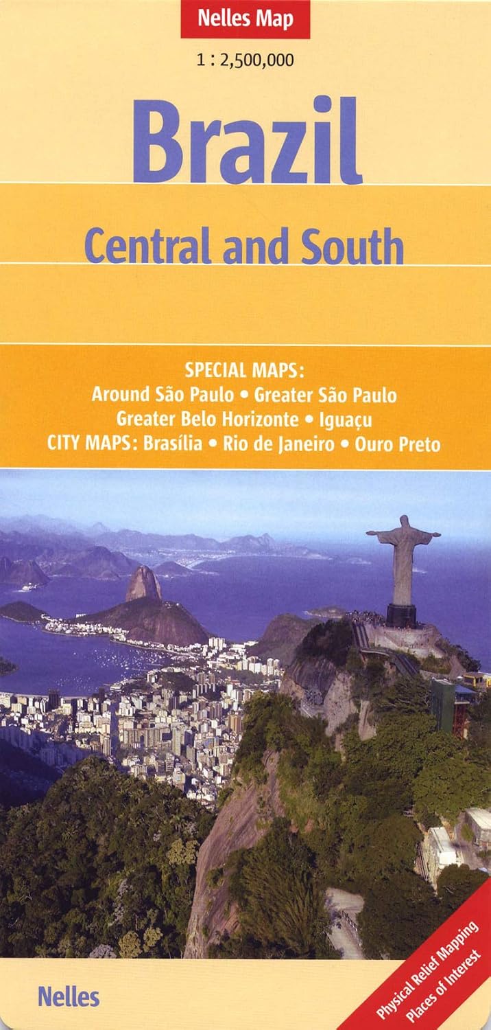 Brazil Central + South nel.map Sao Paulo-Rio de Janeiro