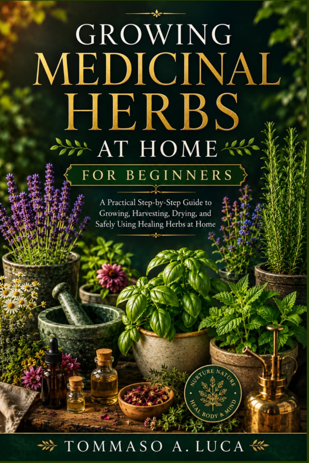 ler totalmente GROWING MEDICINAL HERBS AT HOME FOR BEGINNERS: A Practical Step-by-Step Guide to Growing, Harvesting, Drying, and Safely Using Healing Herbs at Home.