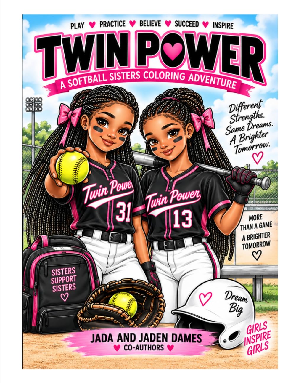 Twin Power: A Softball Sisters Coloring Adventure (Diamond Legacy. The athlete, success collection.) baixar livro de graça