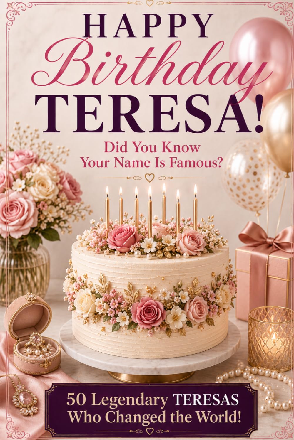 ler totalmente Happy Birthday, TERESA! Did You Know Your Name Is Famous?: 50 Legendary Teresas Who Changed The World - A Unique Birthday Gift for Her