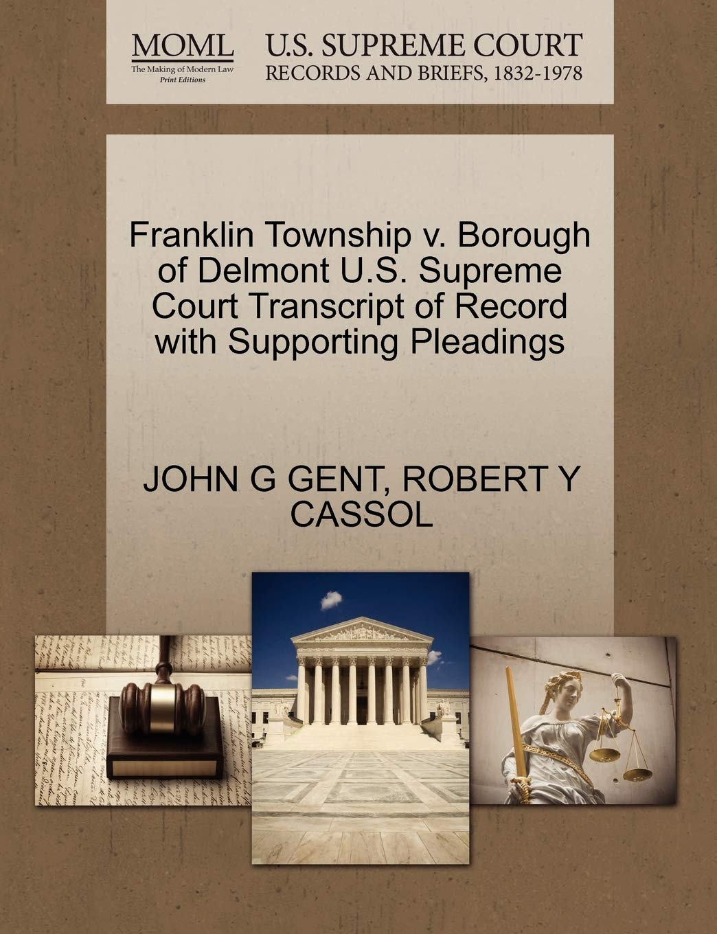 Franklin Township v. Borough of Delmont U.S. Supreme Court Transcript of Record with Supporting Pleadings baixar livro de graça