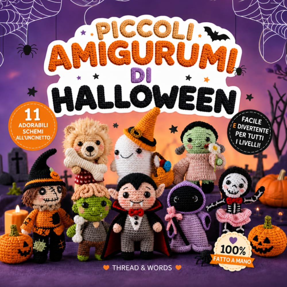 ler totalmente Piccoli Amigurumi di Halloween: 11 schemi amigurumi all’uncinetto facili e kawaii per principianti: piccoli personaggi di Halloween, decorazioni handmade e idee regalo (Italian Edition)