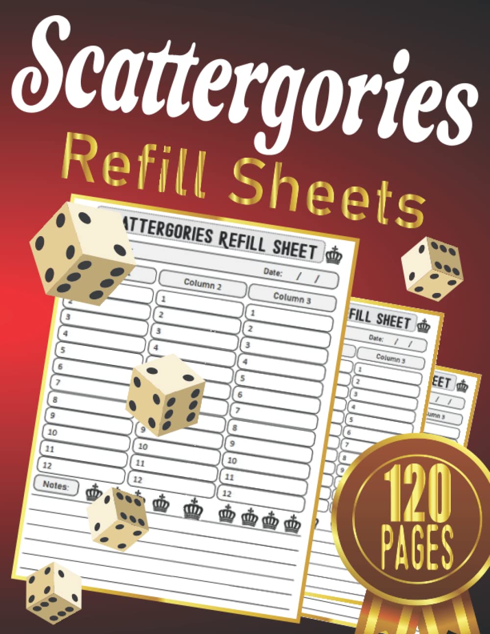 ler totalmente Scattergories Refill Sheets: Scattergories Score Keeping Board Game Cards / Scattergories Scorebook Pads with 120 Pages for Scorekeepers.