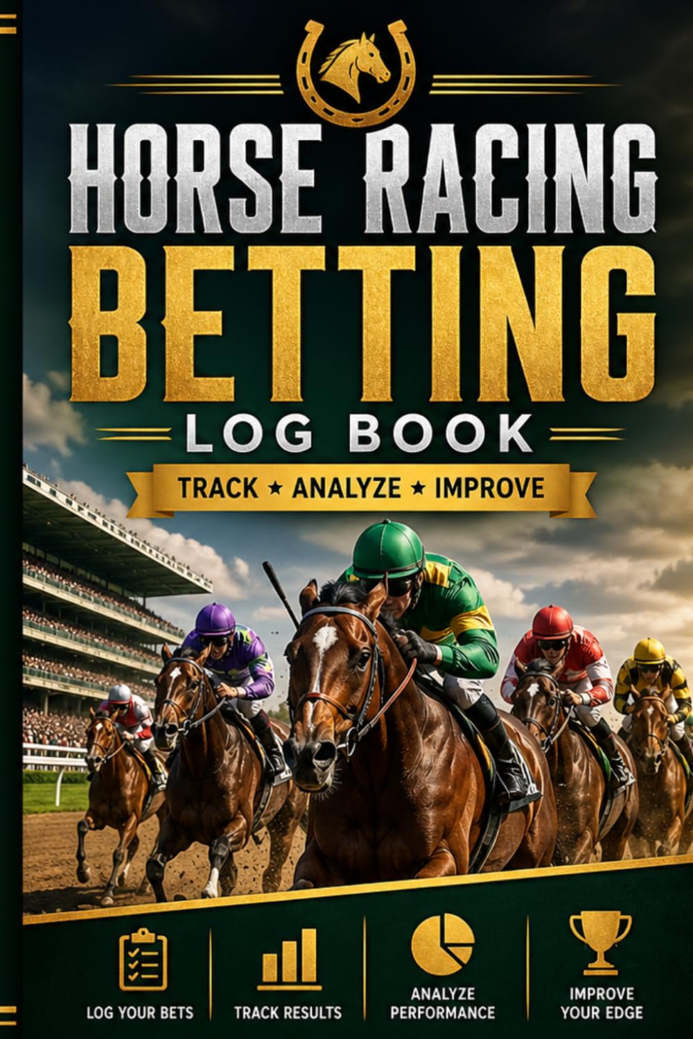 ler totalmente Horse Racing Betting Log Book: Horse Racing Bet Tracker to Record Race Details, Odds, Stakes, Results, Analyze Performance and Improve Betting Strategy