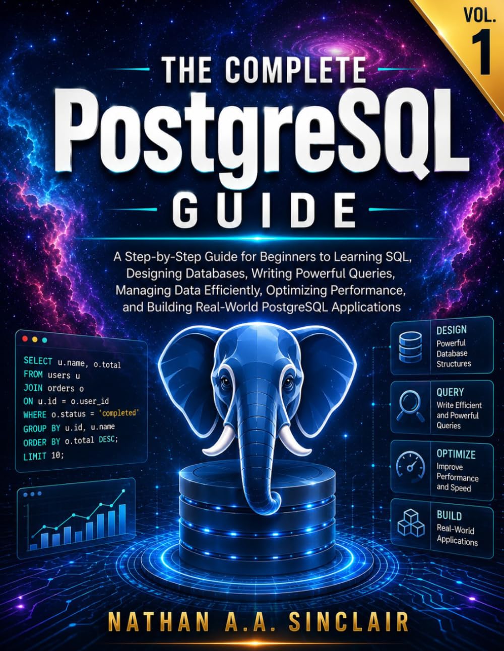 ler totalmente The Complete PostgreSQL Guide VOL.1: A Step-by-Step Guide for Beginners to Learning SQL, Designing Databases, Writing Powerful Queries, Managing Data... Building Real-World PostgreSQL Applications