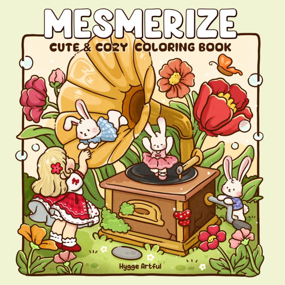 ler totalmente Mesmerize: Coloring Book for Teens and Adults Featuring Enchanted Worlds and Tiny Girl with Bunny Companions for Relaxation and Stress Relief