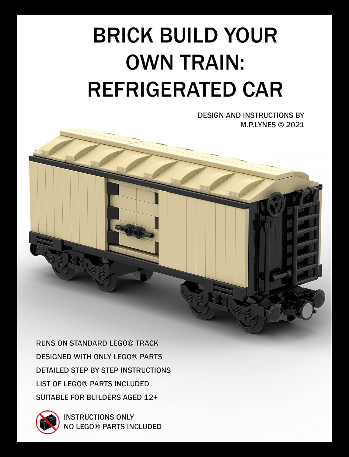 ler totalmente BRICK BUILD YOUR OWN TRAIN: REFRIGERATED CAR (English Edition)
