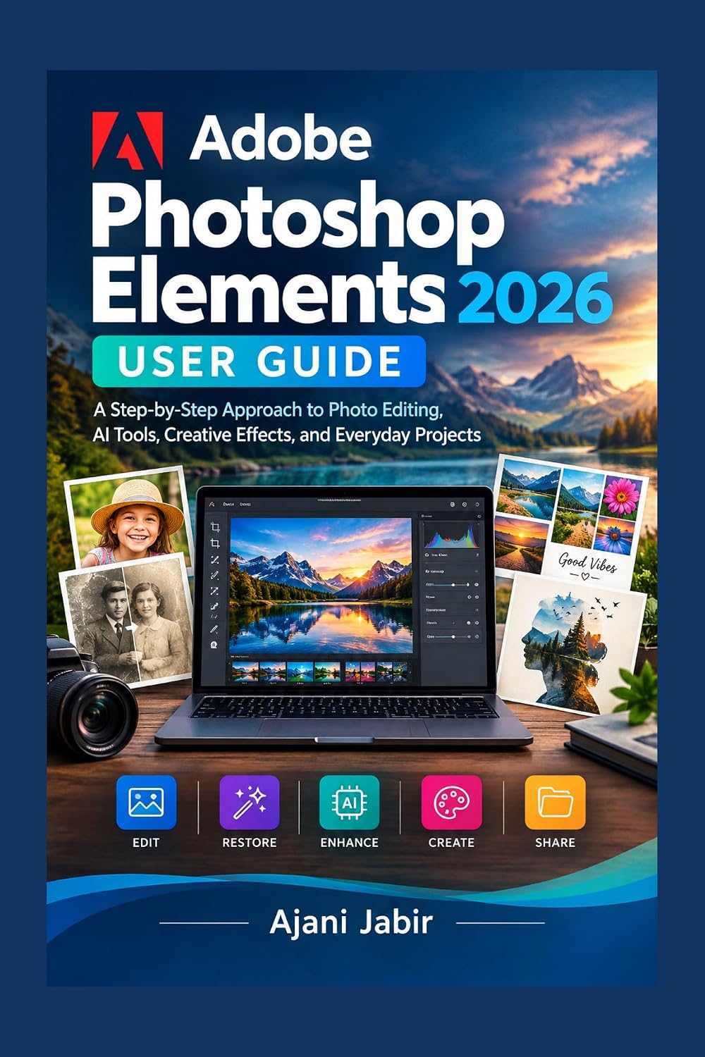 capítulo por capítulo baixar Adobe Photoshop Elements 2026 USER GUIDE: A Step-by-Step Approach to Photo Editing, AI Tools, Creative Effects, and Everyday Projects (THE PRACTICAL TECHNOLOGY... USER GUIDE SERIES Book 9) (English Edition)