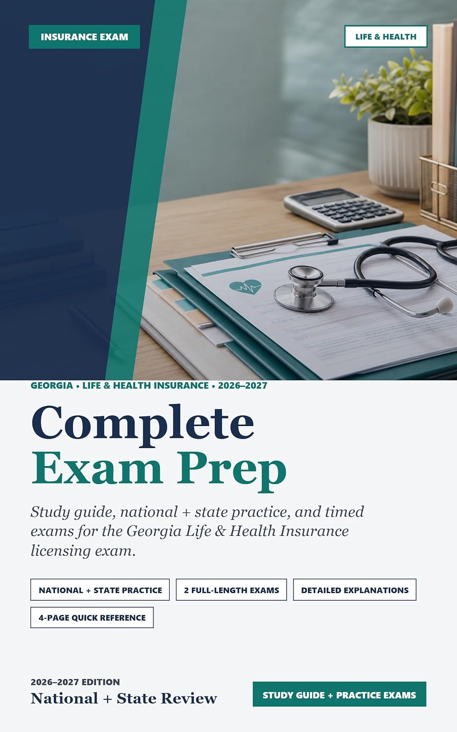 ler totalmente Georgia Life and Health Insurance Exam Prep 2026–2027: 600+ Practice Questions, Two Full-Length Practice Exams, and the Current Georgia Code Appendix (State... Licensing Exam Prep) (English Edition)