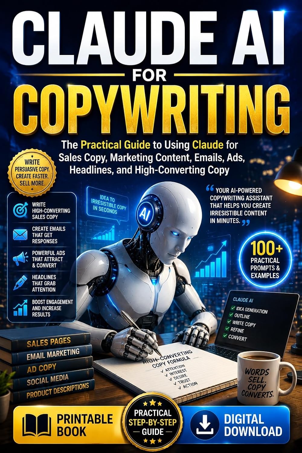 ler totalmente Claude AI for Copywriting: The Practical Guide to Using Claude for Sales Copy, Marketing Content, Emails, Ads, Headlines, and High-Converting Copy (English Edition)