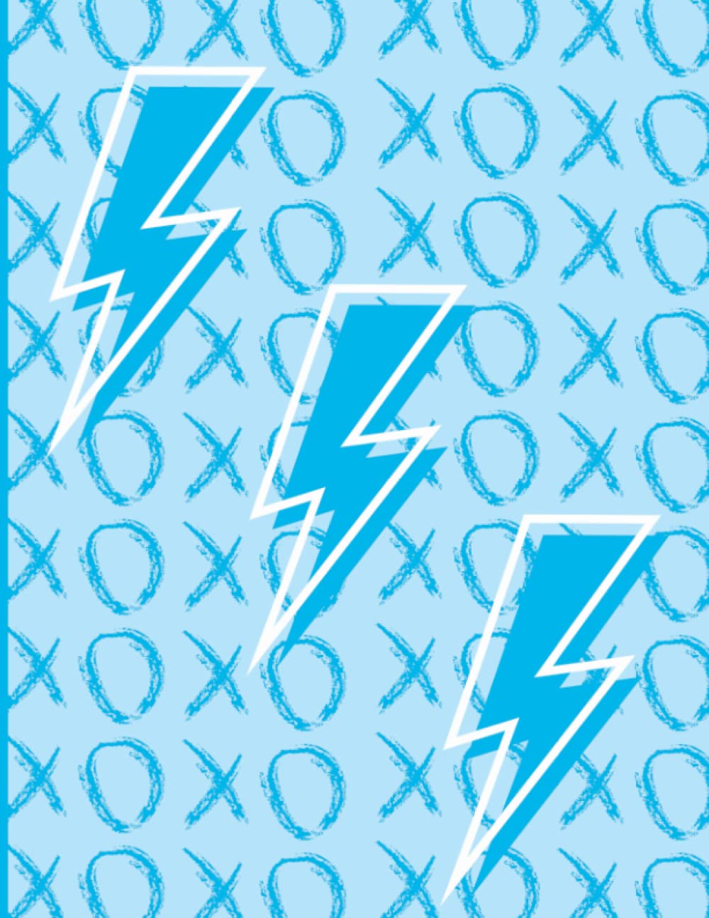 Notebook Aesthetic: Preppy, Blue, Lightning Bolt, Aesthetic Notebook For School, College Ruled, Notebook for Teens, Composition Notebook Preppy baixar livro de graça