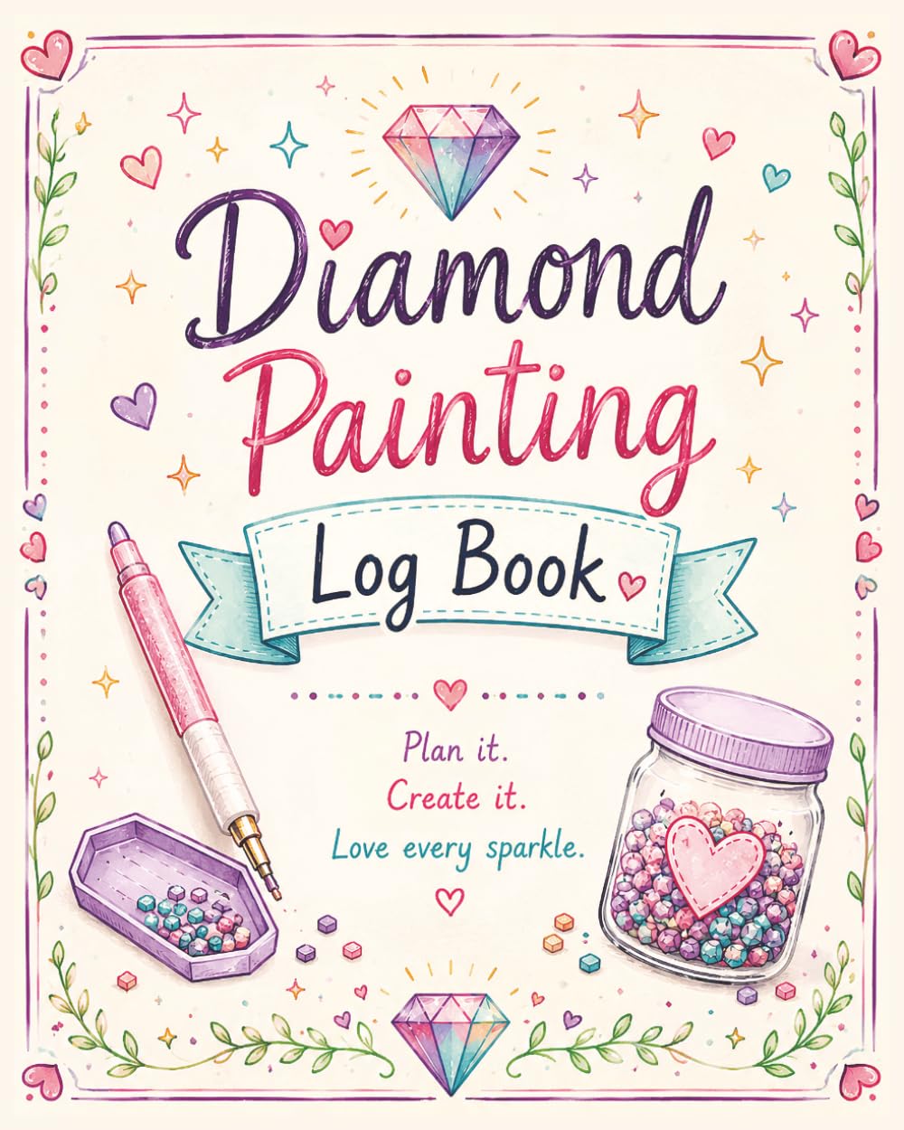 capítulo por capítulo baixar Diamond Painting Log Book: A 100 Sheets Project Tracker, Kit Organizer, Progress Journal, Inventory Record, and Creative Companion for Sparkling Art Enthusiasts