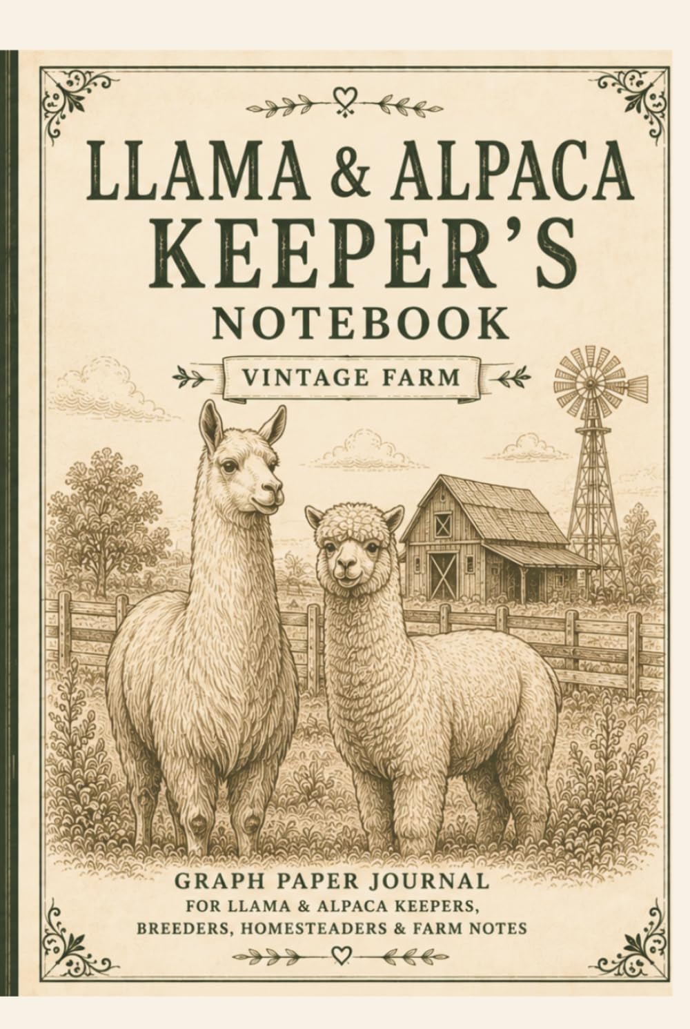Llama & Alpaca Keeper’s Notebook: Vintage Farm Graph Paper Journal for Llama & Alpaca Keepers, Breeders, Homesteaders, Herd Records, Notes & Planning baixar o livro de graça
