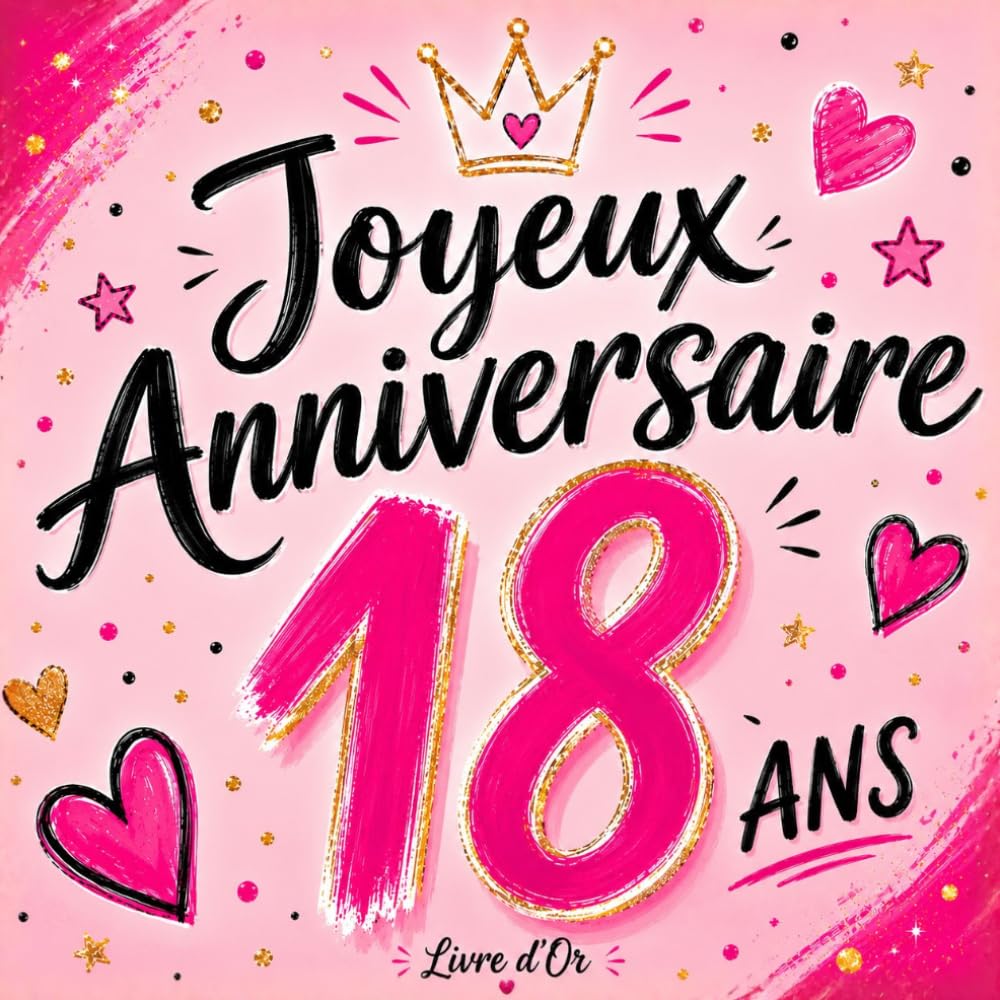 Livre d'or Anniversaire 18 Ans: Rose, album souvenir à personnaliser, messages, mots doux, signatures, photos, vœux, félicitations, fête... 18 ans, fFille, Femme (French Edition) baixar o livro de graça