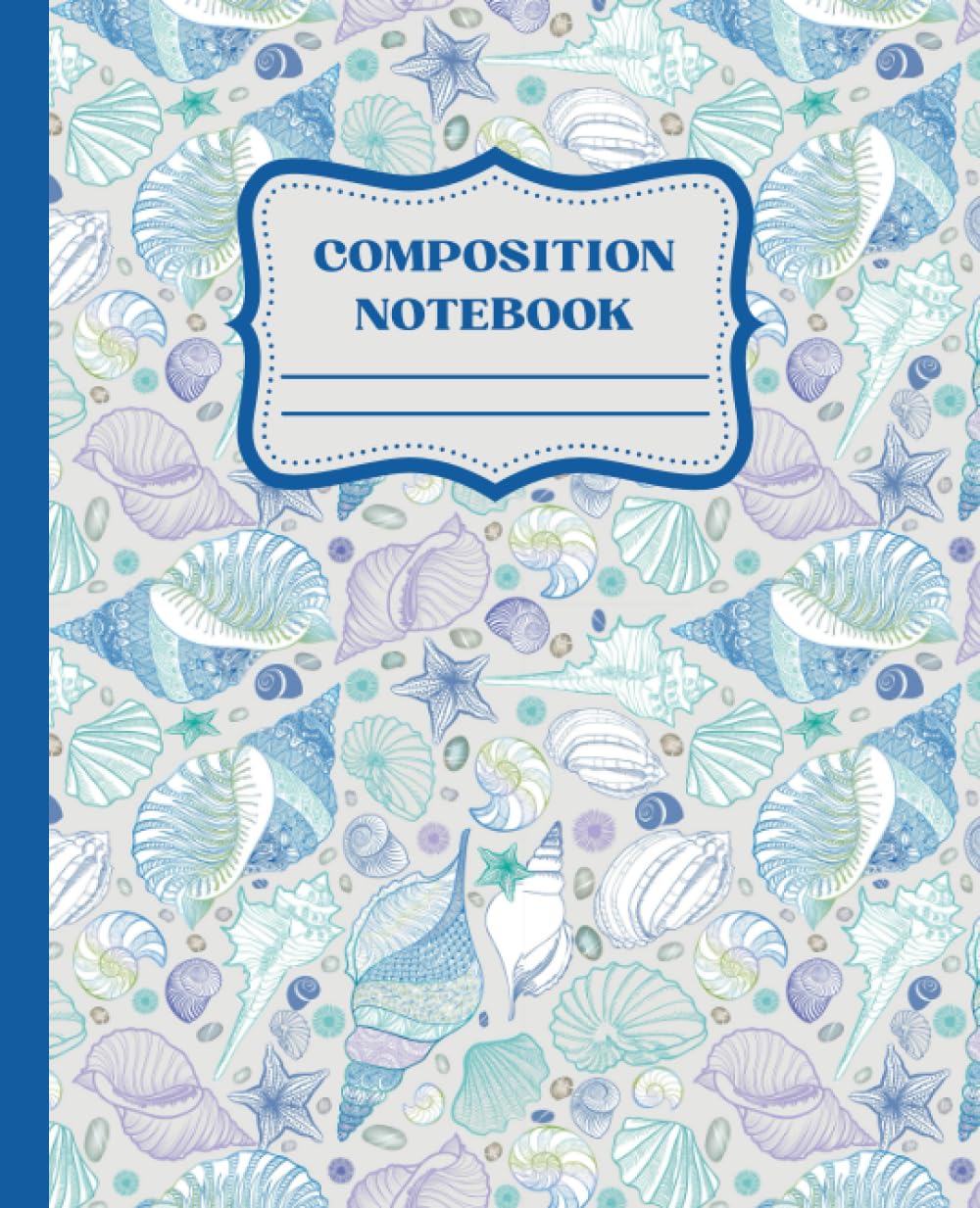 ler totalmente Wide-Ruled Composition Notebook: Pastel Seashell Notebook, Back To School Supplies, Great for Students & Teachers, Ocean Print Collection