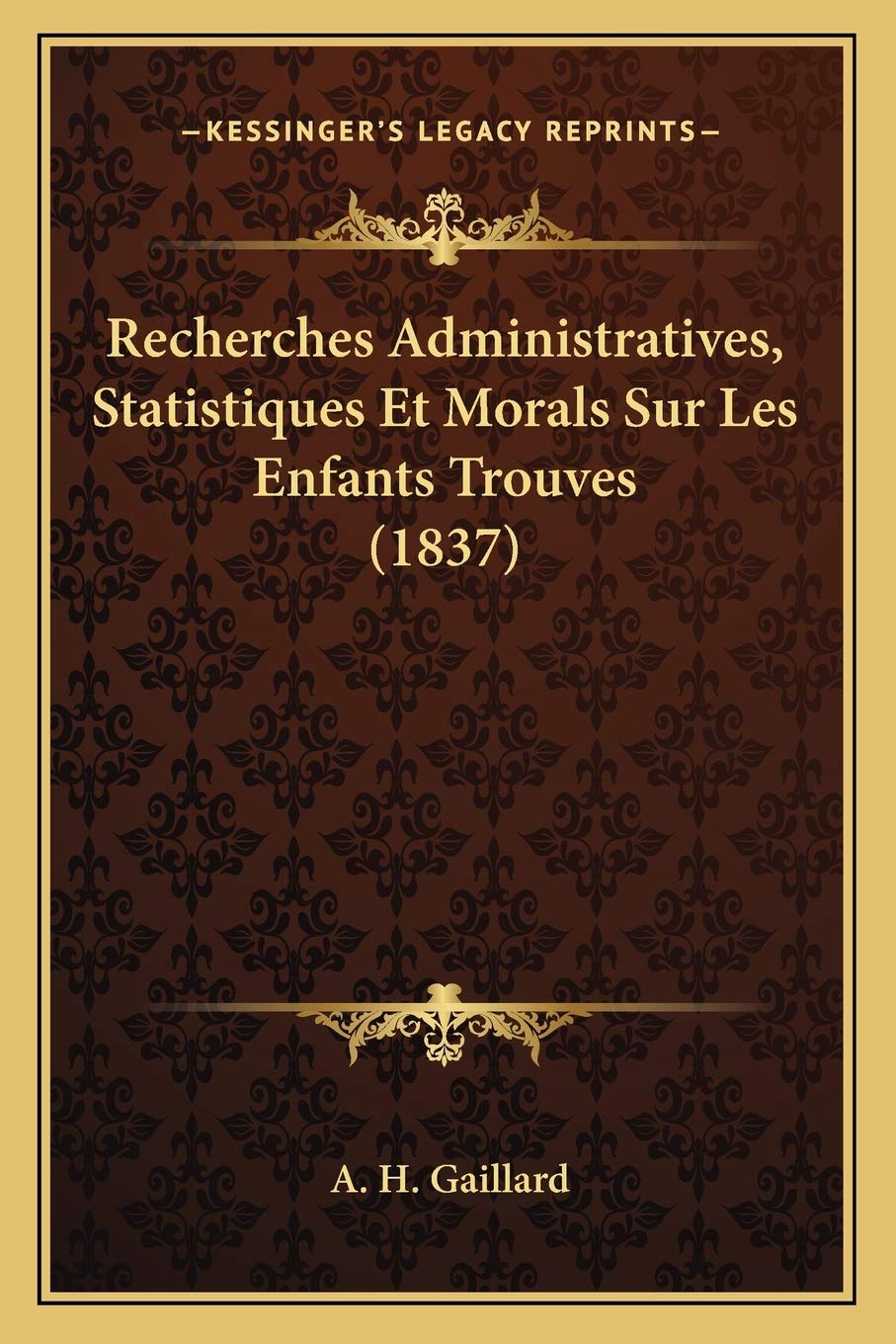 capítulo por capítulo baixar Recherches Administratives, Statistiques Et Morals Sur Les Enfants Trouves (1837)