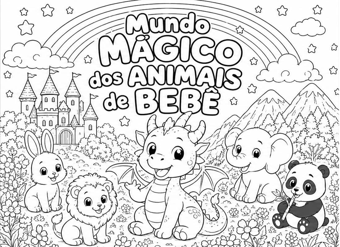 capítulo por capítulo baixar O Mundo Mágico Dos Animais De Bebê: Livro de Colorir