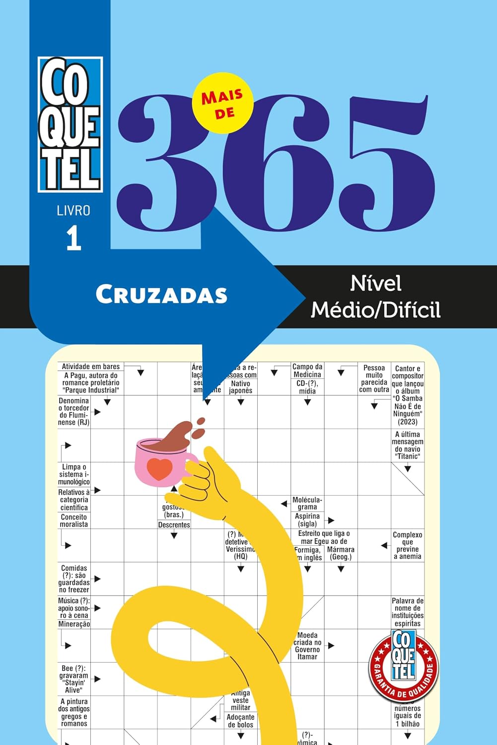 Livro Coquetel Mais de 365 Palavras Cruzadas Médio-Difícil 1 baixar livro de graça