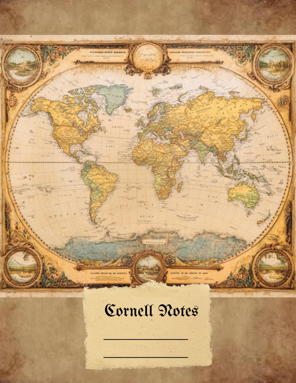 capítulo por capítulo baixar Antique World Map Aged Paper Looking Cover Cornell Notes Notebook: Cornell Style Taking Notebook for Students /Teachers with Numbered Pages. For Schools, Colleges, Universities