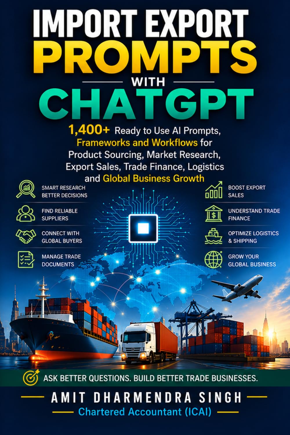 ler totalmente Import Export Prompts with ChatGPT: 1400+ Ready to Use AI Prompts, Frameworks and Workflows for Product Sourcing, Market Research, Export Sales, Trade... Growth (The AI Powered Global Trade Series)