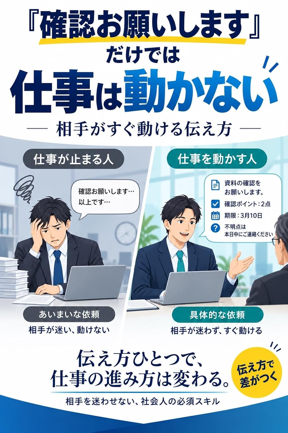 Kakunin Onegai Shimasu Dake de wa Shigoto wa Ugokanai: Aite ga Mayowazu Ugokeru Irai Kigen Handan Joken no Tsutaekata Kaisha de wa Oshiete Kurenai Shigoto... (shoushinshikencom) (Japanese Edition) baixar livro de graça