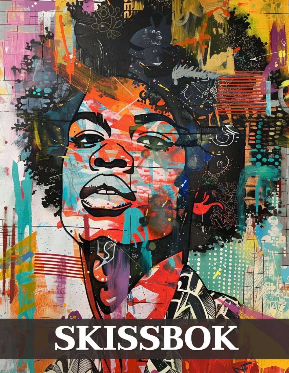 SKISSBOK: Afroamerikansk Popkonst Stil | Storlek 22 x 28 cm | 120 Blanka Vita Sidor För Målning, Teckning, Skrift, Skisser Och Kladd (Swedish Edition) baixar o livro de graça