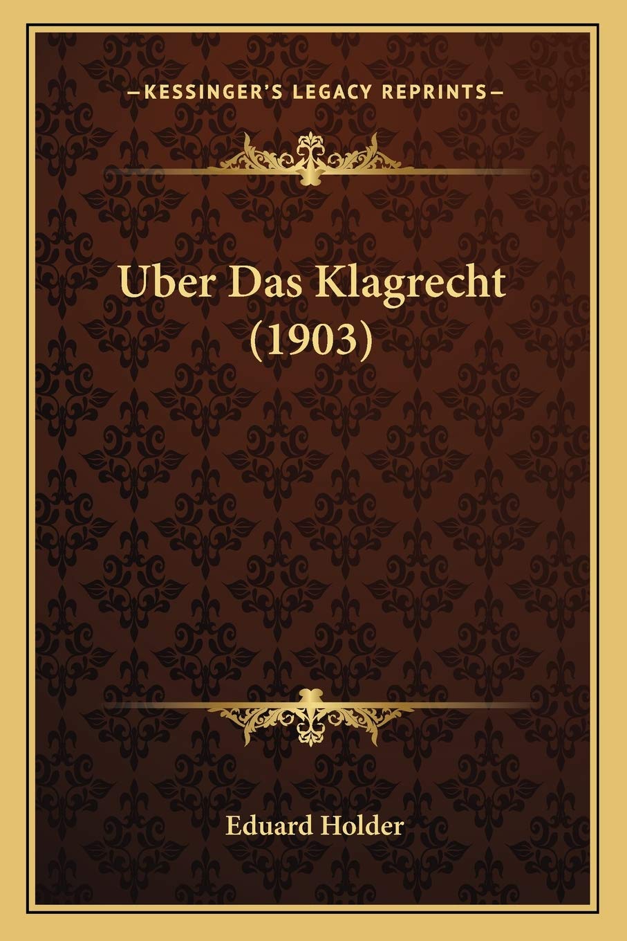 ler totalmente Uber Das Klagrecht (1903)
