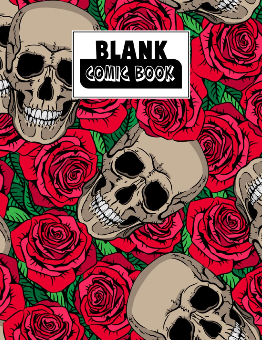 Blank Comic Book: Skull Cover, Create Your Own Story, Journal, Notebook, Sketchbook for Kids and Adults, 120 Pages - Size 8.5" x 11" Notebook by Bernard John baixar livro de graça