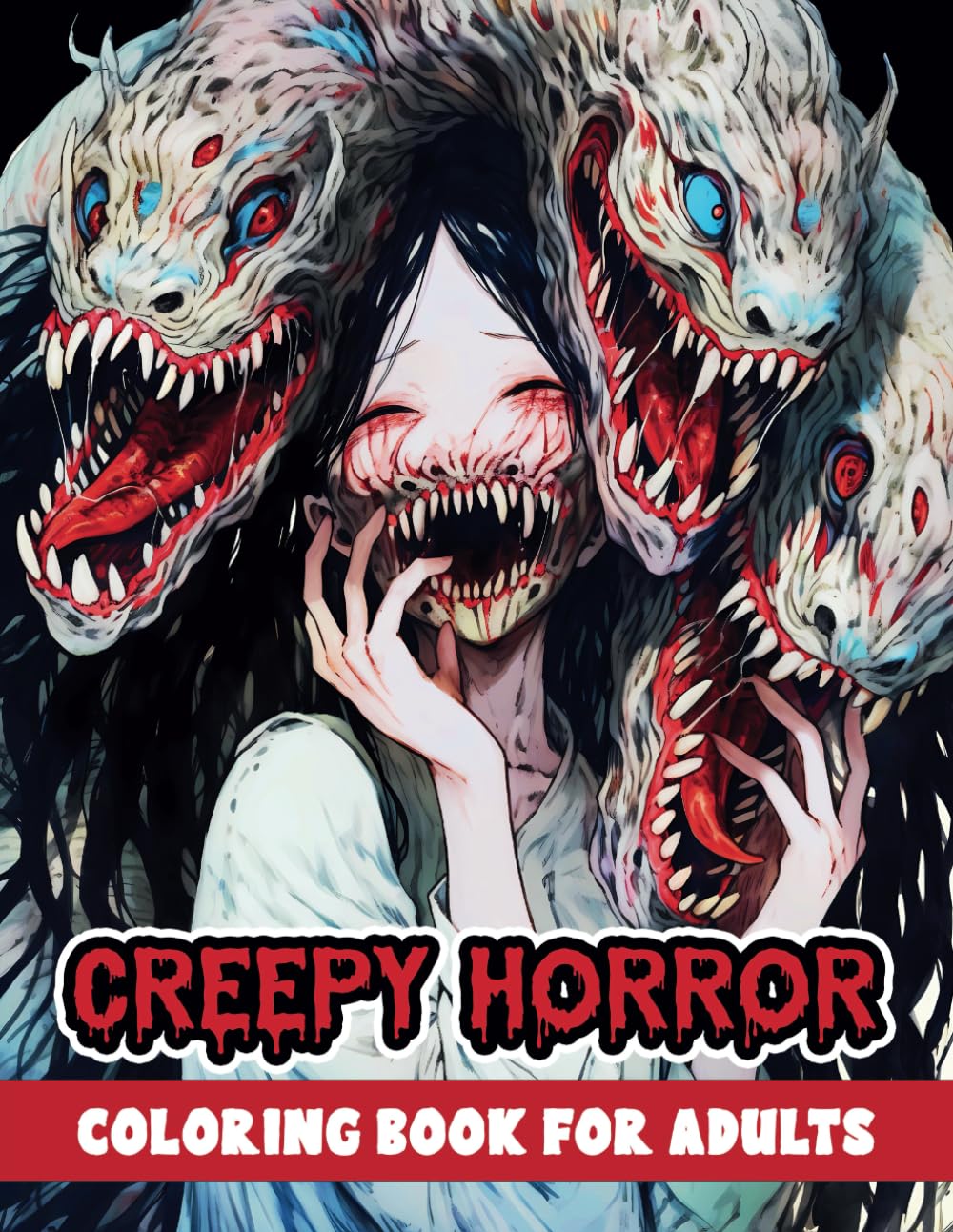 ler totalmente Creepy Horror Coloring Book for Adults: A Terrifying Collection of Scary, Gory, Abnormality Dark Fantasy for Adults and Teens Mindfulness and Relaxation