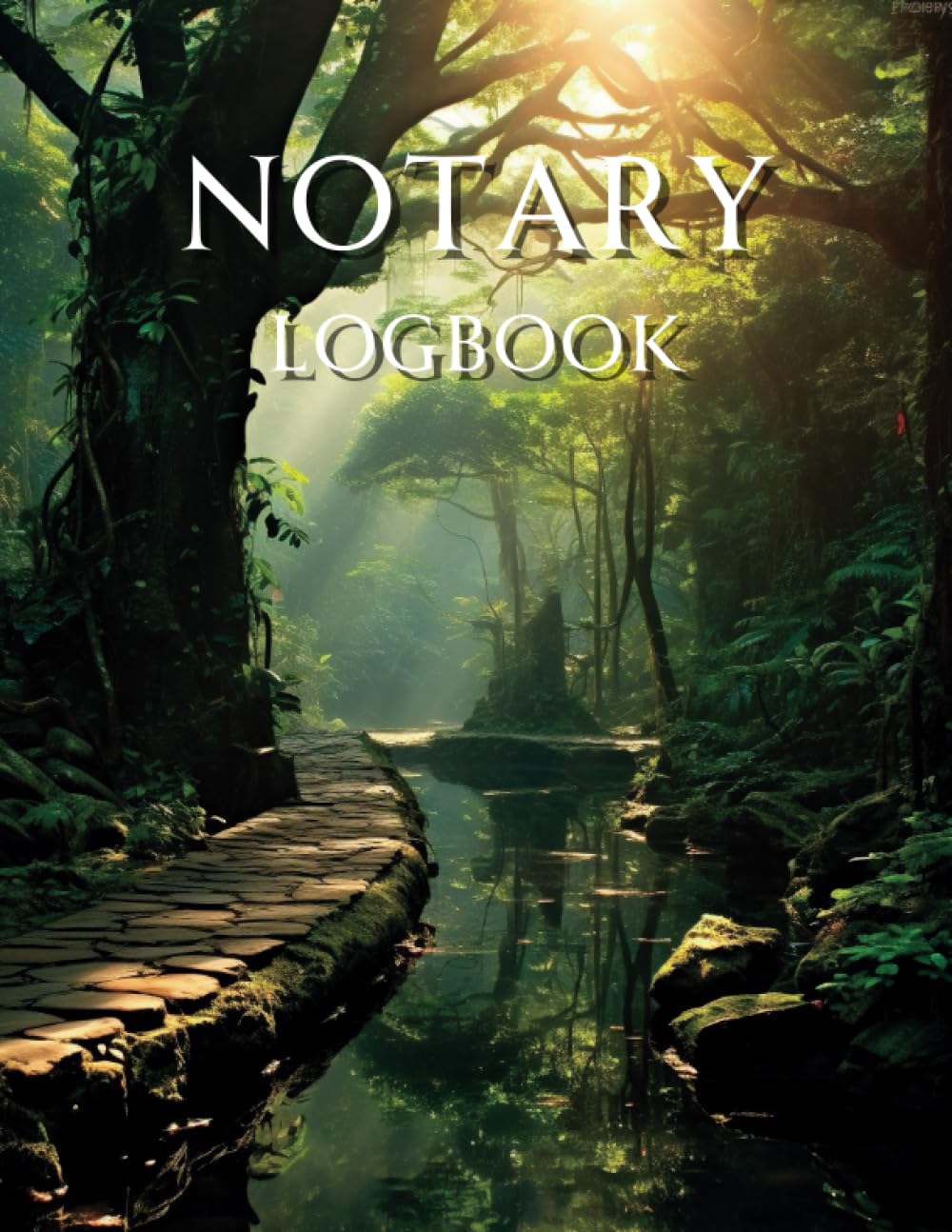 ler totalmente Rainforest Notary journal log book: Recording Every Notary Act: The Logbook Advantage, Stay Organized and Professional with the Notary Logbook Size... With 119 Entries, Sequential Record Numbers