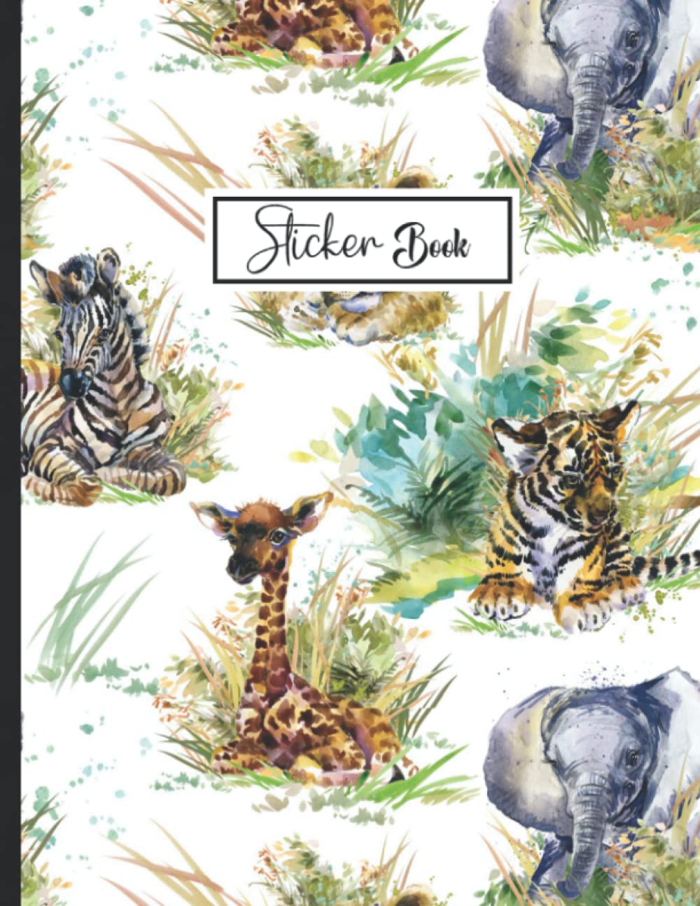 ler totalmente Sticker Book: Blank Sticker Collection Book for Girls with Little Animals.