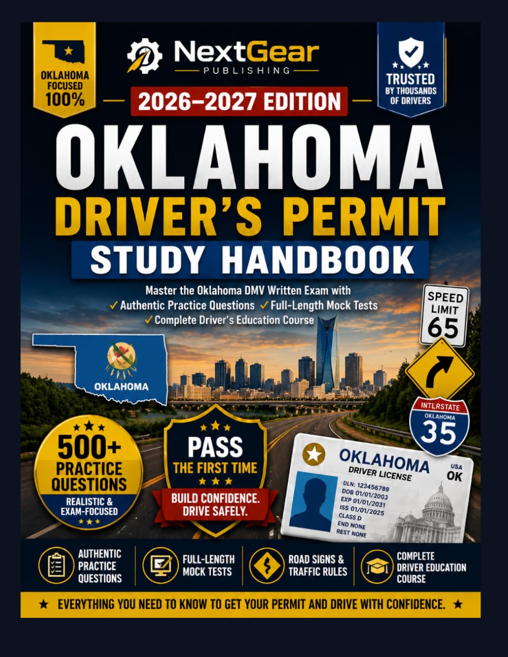 capítulo por capítulo baixar Oklahoma Driver's Permit Study Handbook: Master the Oklahoma DMV Exam with Authentic Practice Questions, Full-Length Mock Tests, and a Complete Driver's Education Course