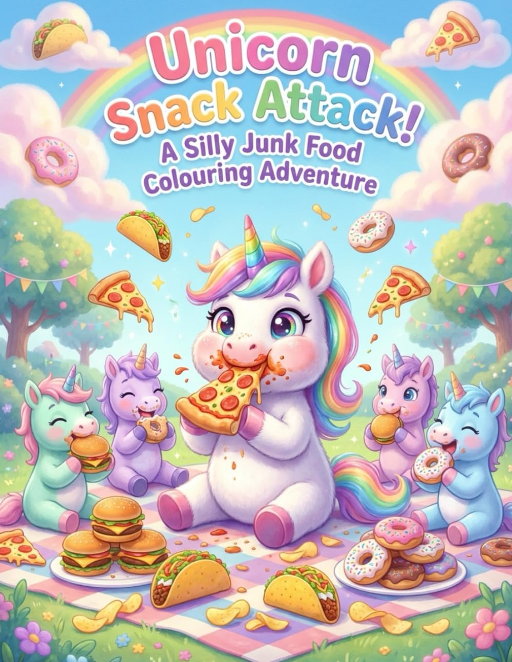 ler totalmente Unicorn Snack Attack: Colouring Book