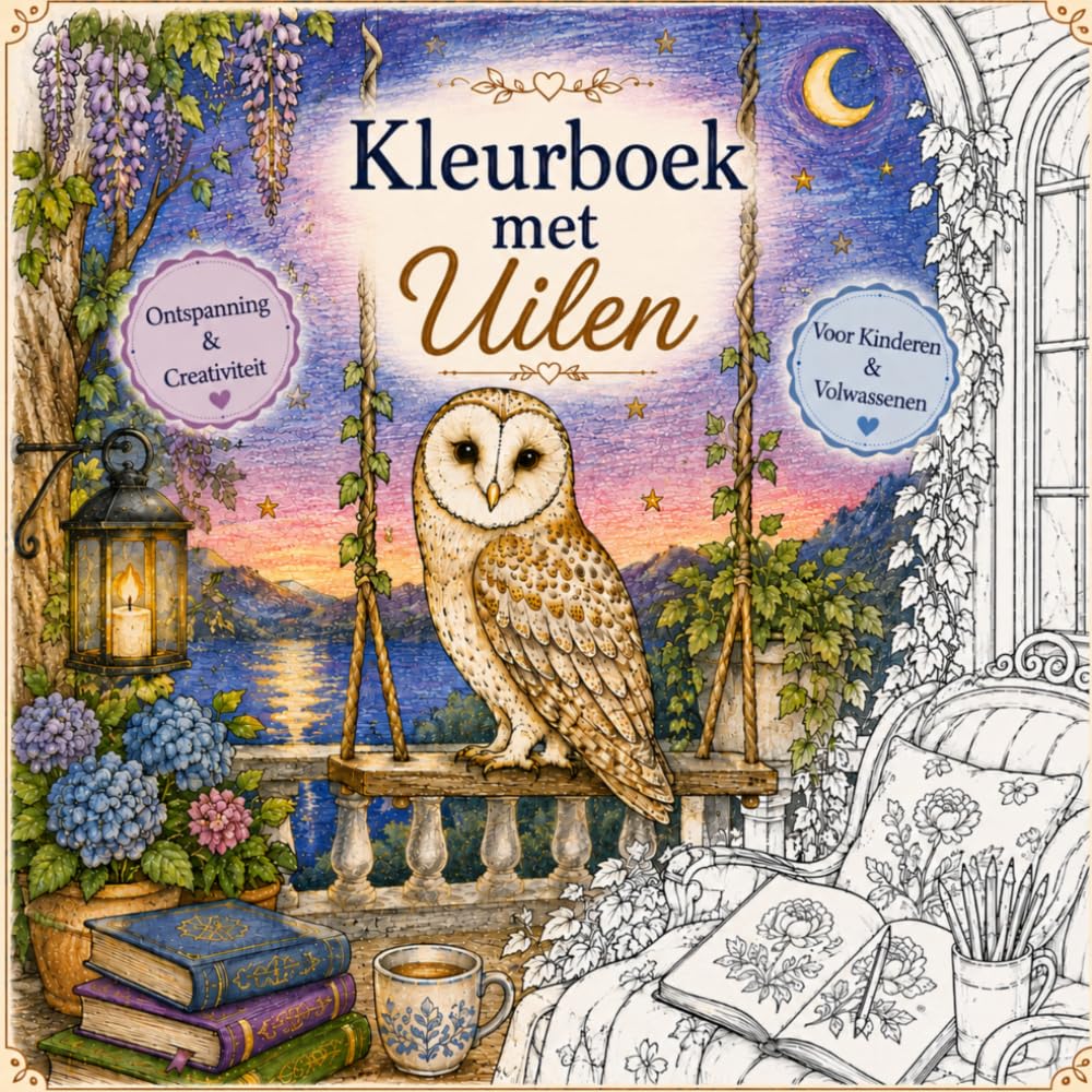 Kleurboek met Uilen: Prachtige uilen en betoverende kleurplaten voor kinderen en volwassenen (Dutch Edition) baixar livro de graça