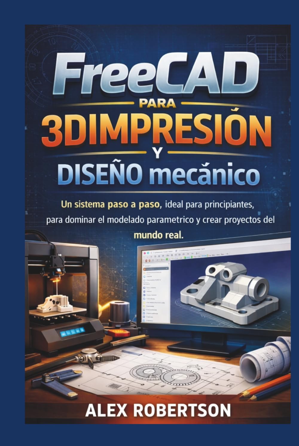 ler totalmente FreeCAD para 3DImpresión y Diseño mecánico: Un sistema paso a paso, ideal para principiantes, para dominar el modelado paramétrico y crear proyectos del mundo real. (Spanish Edition)