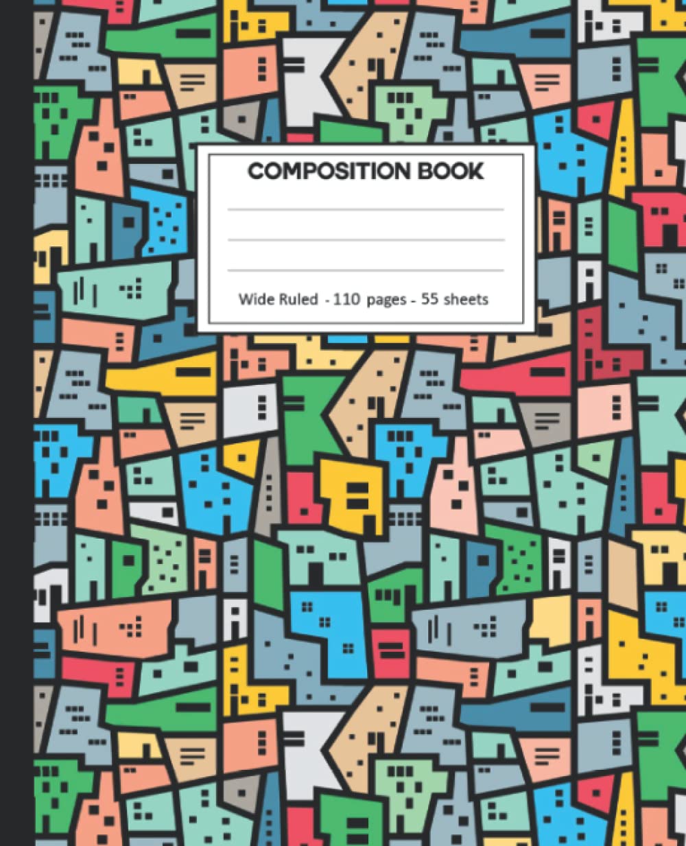 ler totalmente Composition Notebook: Composition Notebook with Building Blocks for School.