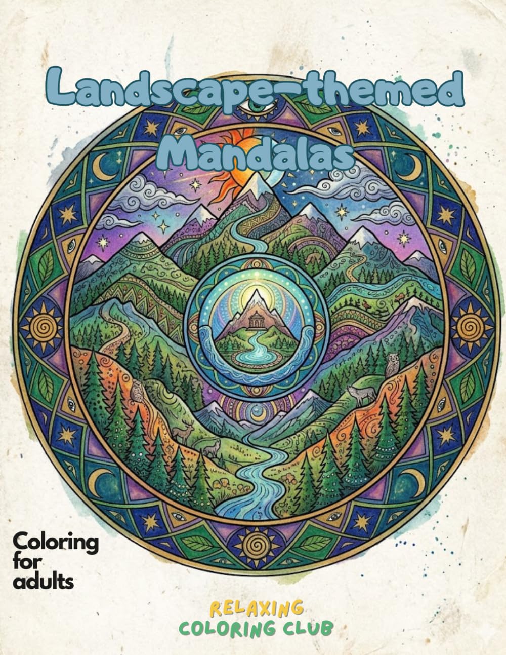 capítulo por capítulo baixar Landscape-Themed Mandalas Coloring Book For Adults: 40 Designs of Mandalas, Themed-Mandalas, Space, History, Landscape