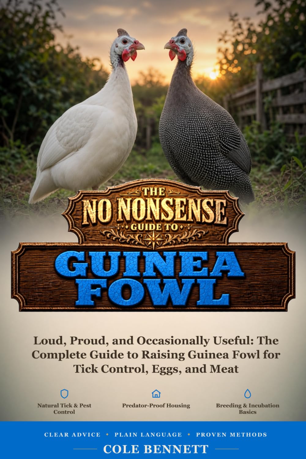THE NO-NONSENSE GUIDE TO GUINEA FOWL: Loud, Proud, and Occasionally Useful: The Complete Guide to Raising Guinea Fowl for Tick Control, Eggs, and Meat