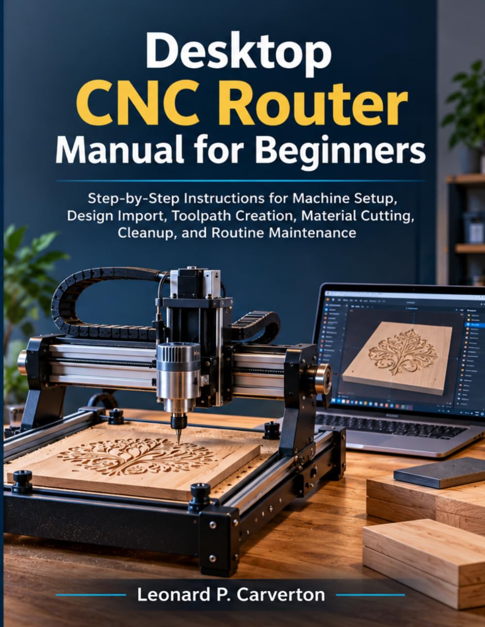 Desktop CNC Router Manual for Beginners: Step-by-Step Instructions for Machine Setup, Design Import, Toolpath Creation, Material Cutting, Cleanup, and Routine Maintenance baixar o livro de graça