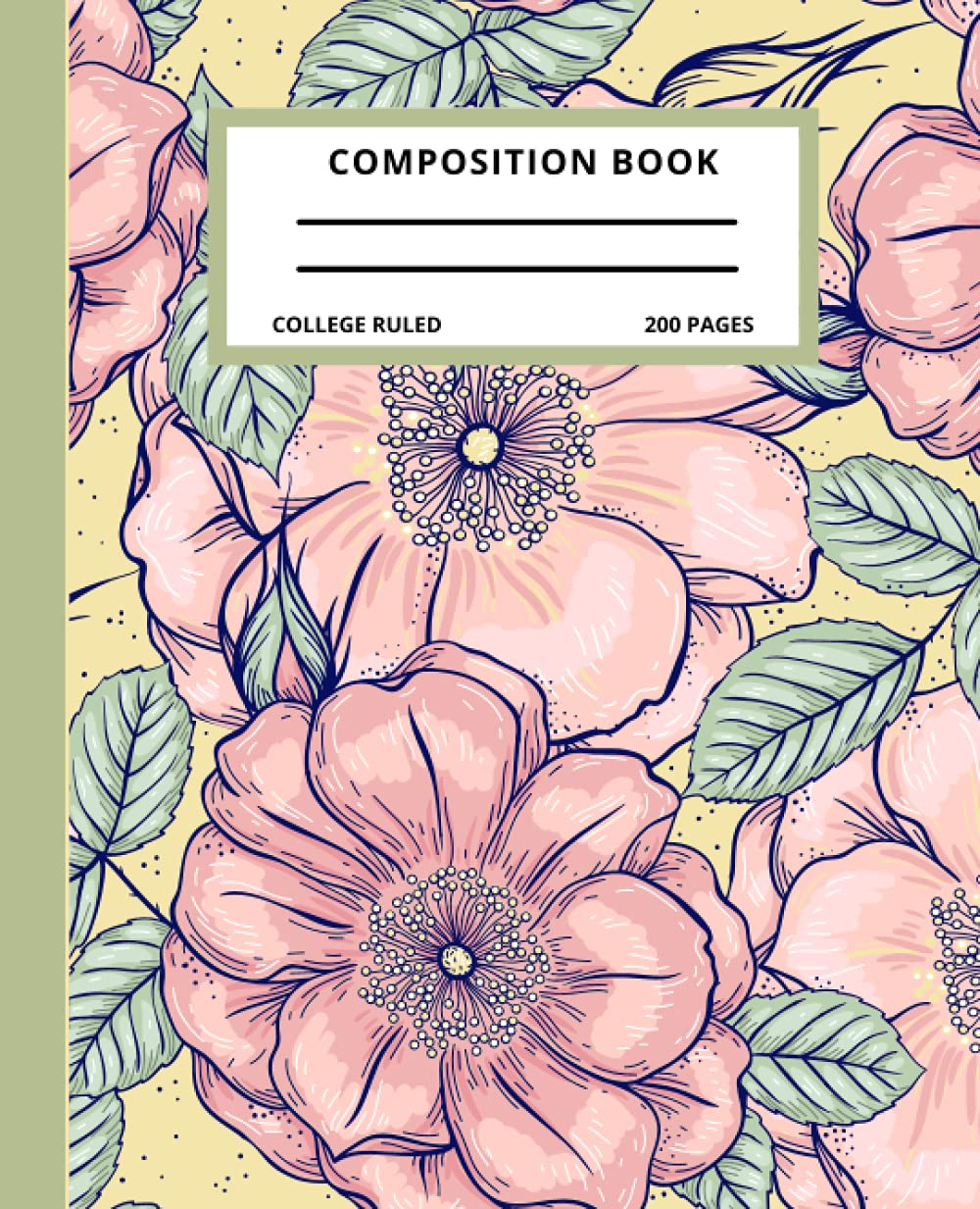 Composition Notebook College Ruled Paperback: Composition Notebook College Ruled Paperback, Pink Magnolia Composition Notebook, 200 7.5x9.25 College Ruled Pages baixar livro de graça
