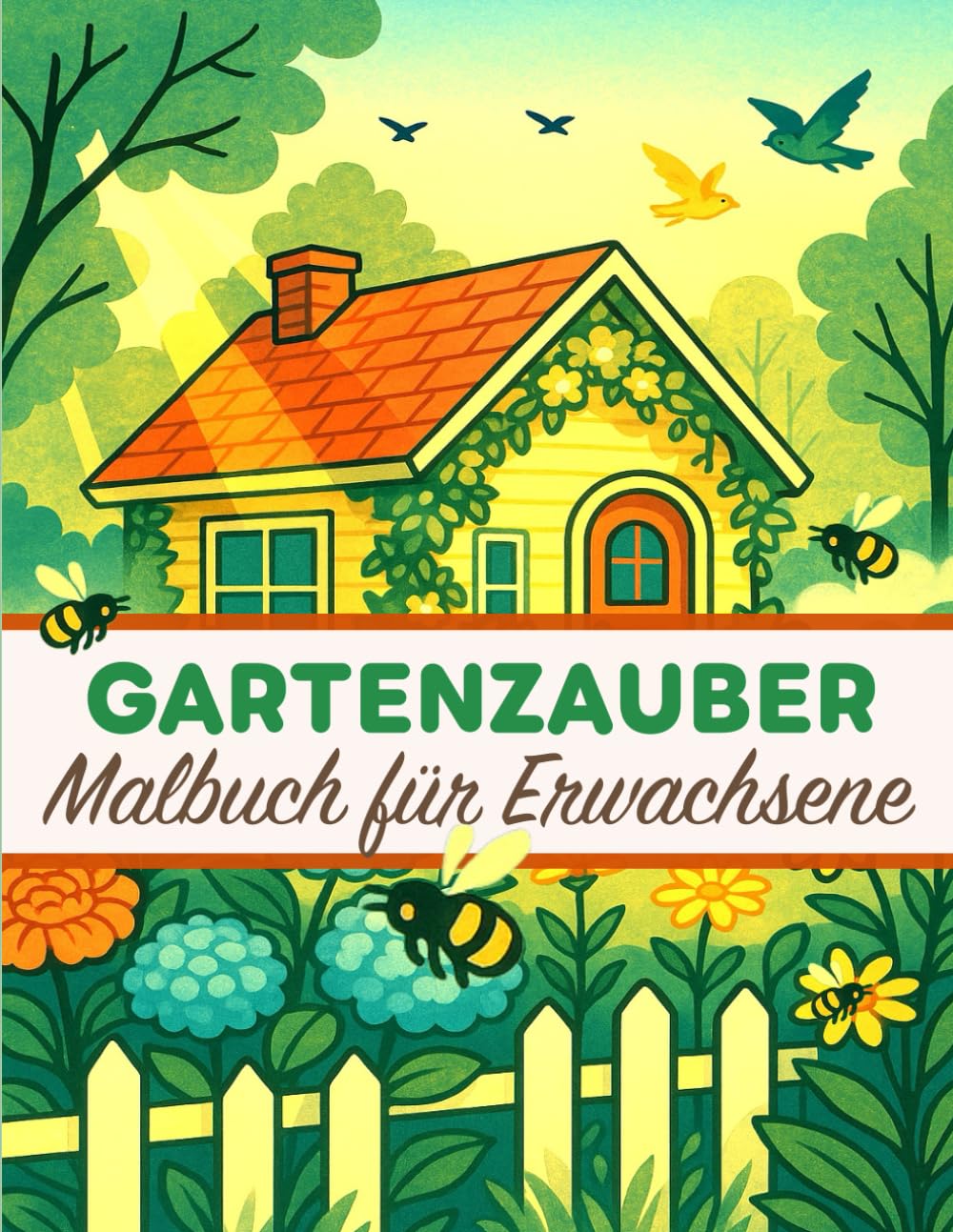capítulo por capítulo baixar Gartenzauber – Malbuch für Erwachsene: Wunderschöne Gartenszenen zum Entspannen, Abschalten und Wohlfühlen (German Edition)
