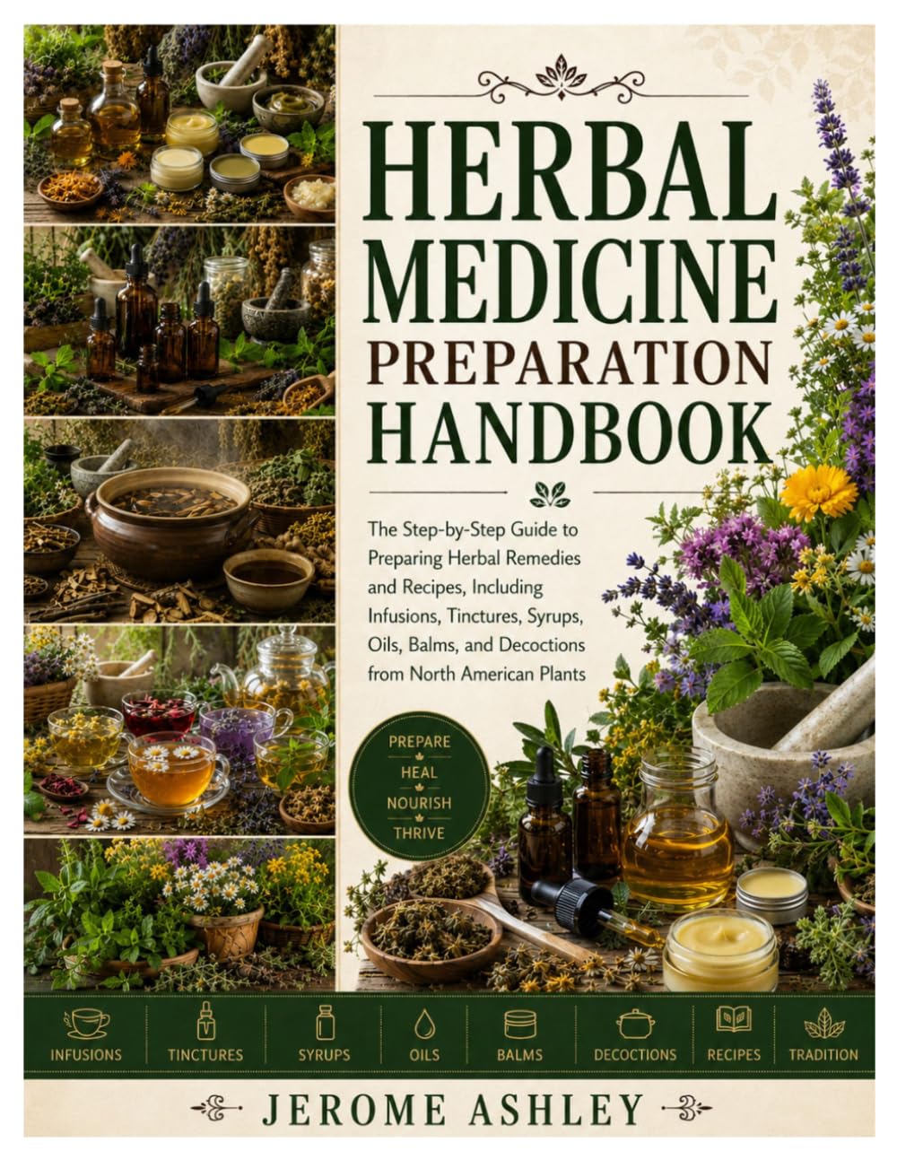 Herbal Medicine Preparation Handbook: The Step-by-Step Guide to Preparing Herbal Remedies and Recipes, Including Infusions, Tinctures, Syrups, Oils, Balms, and Decoctions from North American Plants baixar livro de graça