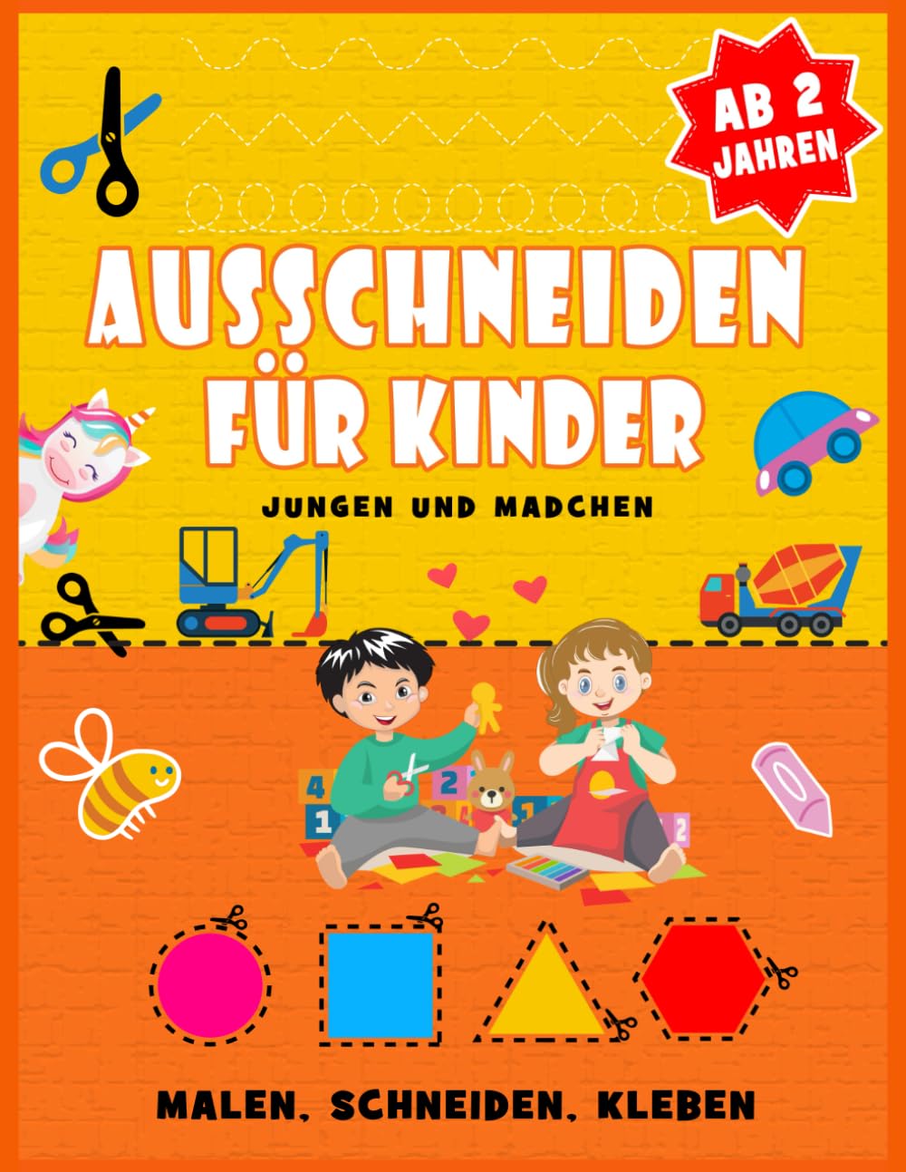 ler totalmente Ausschneiden für Kinder ab 2 Jahren: Der riesengroße Bastelspaß - Malen, Schneiden, Kleben, Basteln - Bastelbuch für Jungen und Mädchen - Ausschneidebuch ab 2 Jahren (German Edition)
