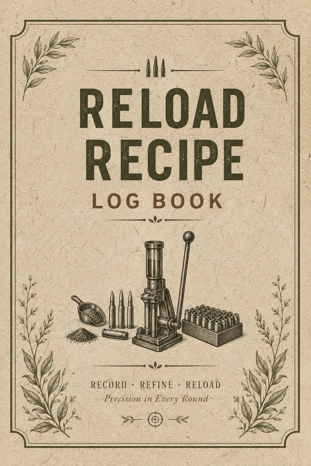 Reload Recipe Log Book: Reloading Journal for Powder Measurements, Primer Selection, Bullet Details and Ballistic Records baixar o livro de graça