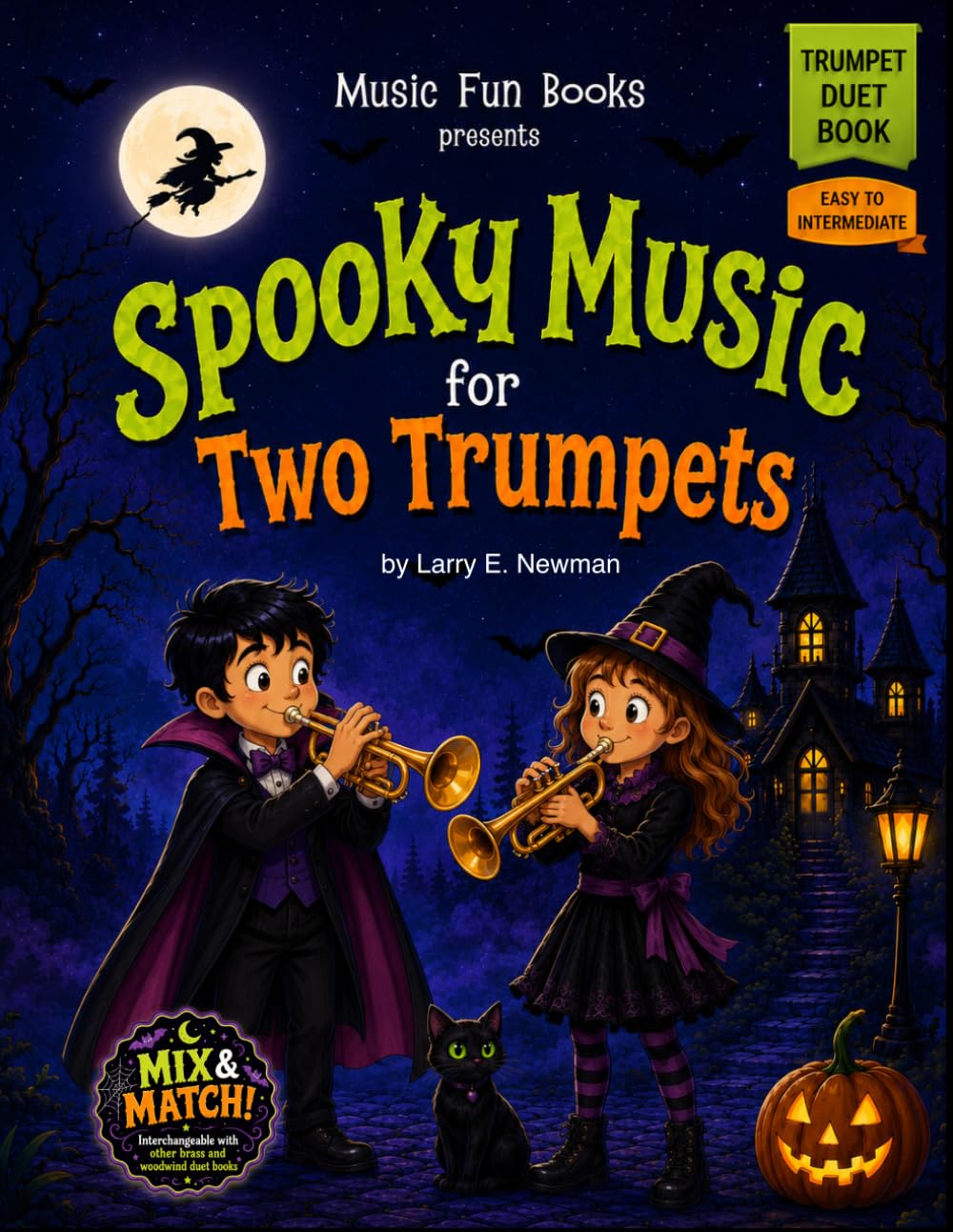 ler totalmente Spooky Music for Two Trumpets: Easy Halloween Trumpet Duets for Kids, Students, Lessons, Recitals, and School Concerts (Spooky Music for Woodwind and Brass Duets)