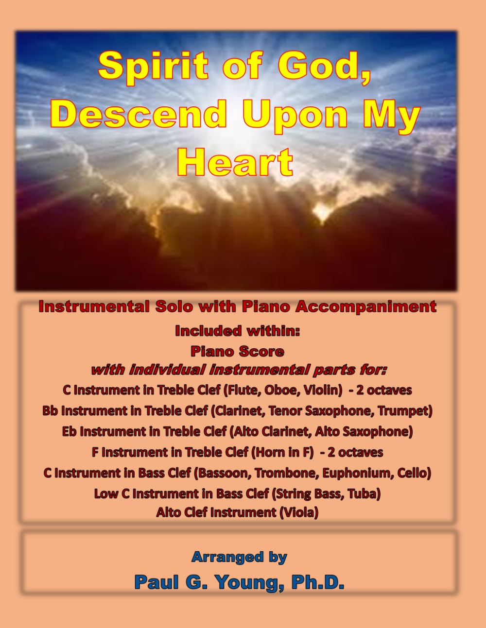 Spirit of God, Descend Upon My Heart: Instrumental Solo with Piano Accompaniment (Instrumental Solo with Piano Accompaniment Collection) baixar o livro de graça
