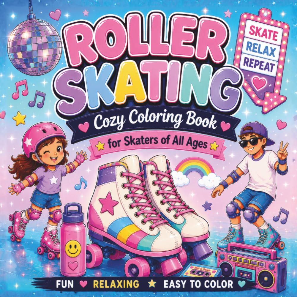 capítulo por capítulo baixar Roller Skating: Cozy Coloring for Skaters of All Ages (L&F Cozy Sports)